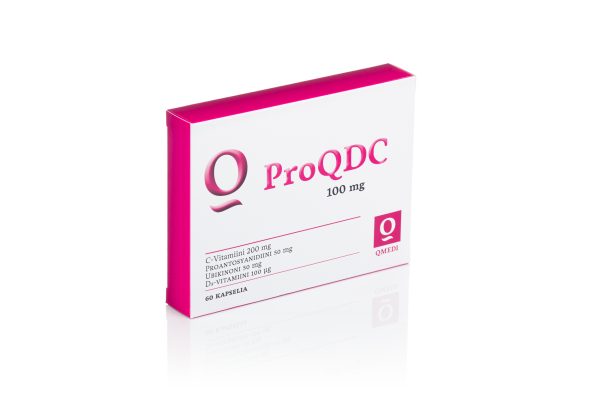 ProQDC - 60 kapselia. Vahva D-vitamiini (100µg), C-vitamiini, ubikinoni (Q10 sekä prontosyanidiini. Vastustuskyvylle ja kokonaisvaltaiselle terveydelle.