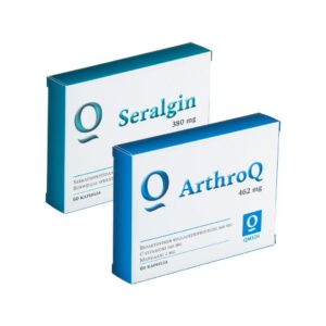 Nivelpaketti 60 sisältää tuotteet ArthroQ 60 kapselia ja Seralgin NattoC 60 kapselia